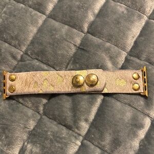Gold and Tan Women's Watch Band